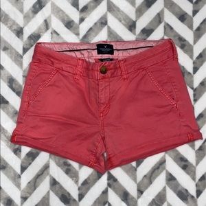 AE Red Twill Shorts